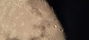 Bas Observing - Moon through eyepiece