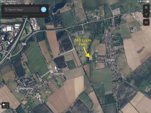 Cople dark site aerial view