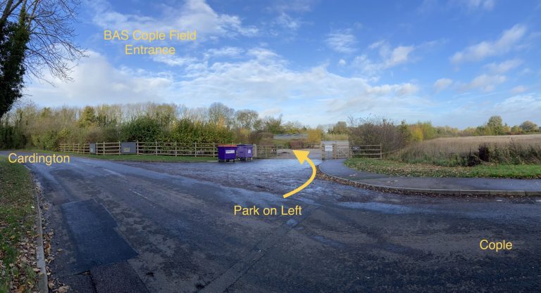 Cople dark site entrance