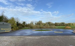 Cople dark site observing area