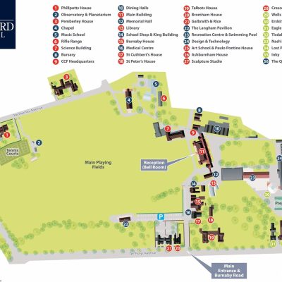 Bedford School Map